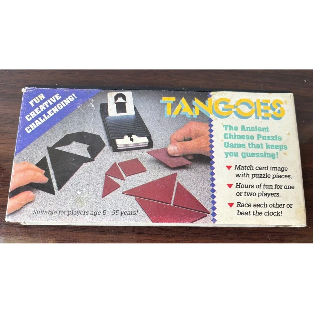 Tangoes The Ancient Chinese Puzzle Game Rex Games Vintage‎ Travel Set 1988